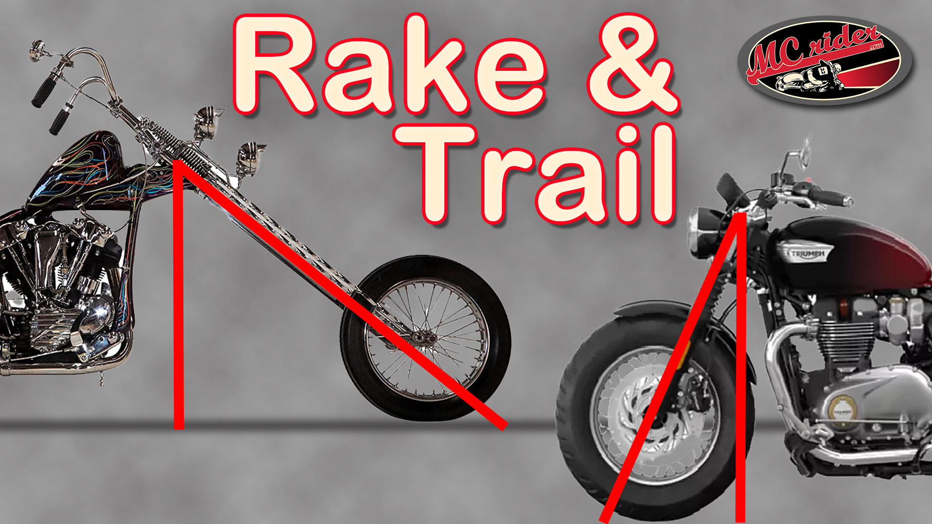Motorcycle Rake & Trail - How it affects motorcycle handling - MCrider