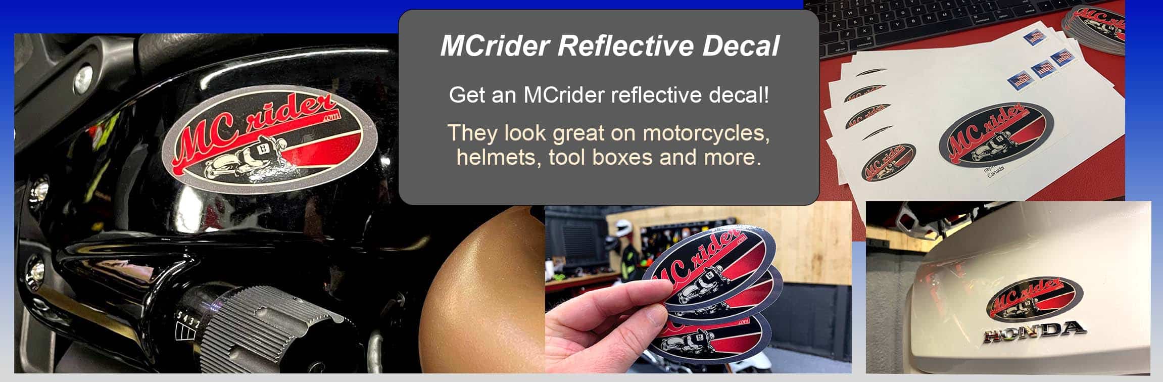 MCrider Reflective Decal